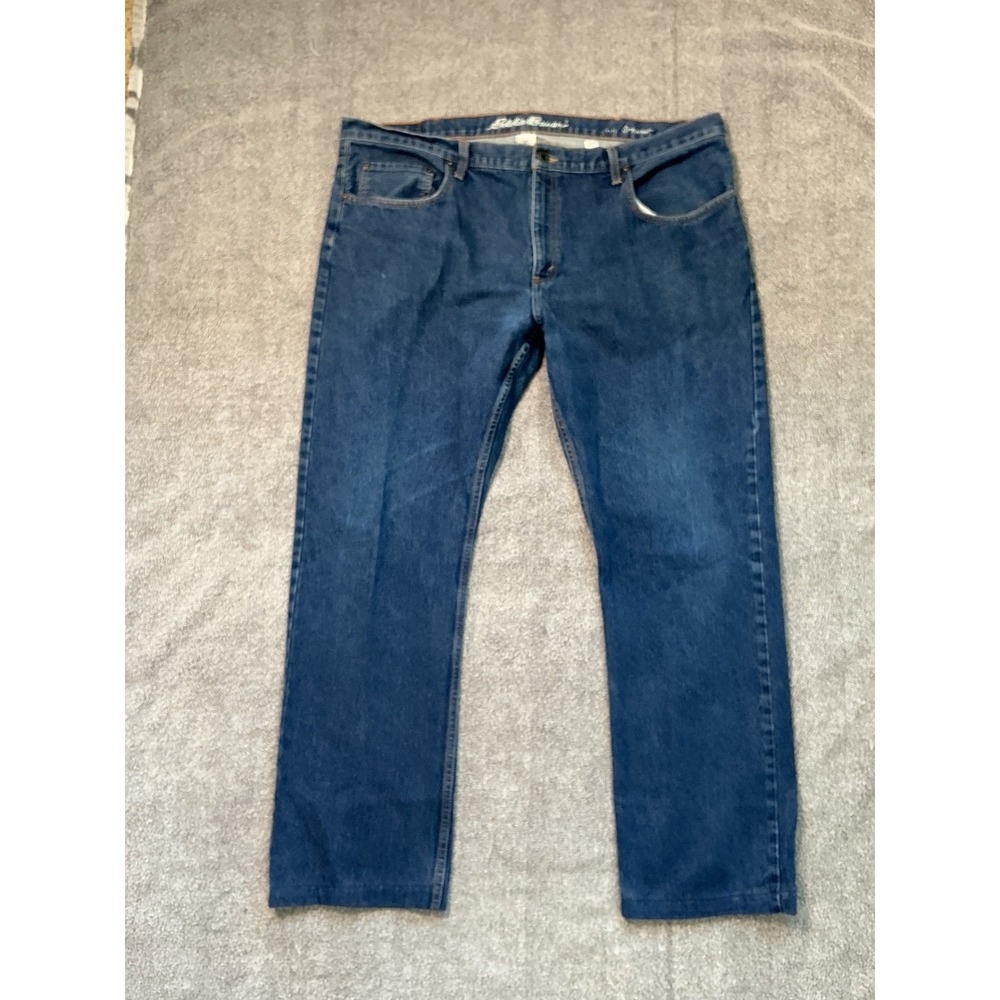 Eddie Bauer Mens Straight Fit Jeans 42x34 Blue Denim